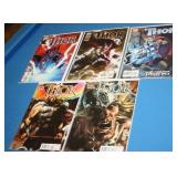 S: LOT OF 5 ASST. THOR COMICS - MARVEL