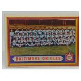 S: 1957 TOPPS BALTIMORE ORIOLES TEAM CARD #251