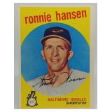 S: 1959 TOPPS RONNIE HANSEN #444