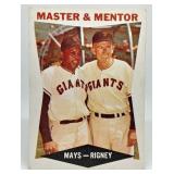S: 1960 TOPPS WILLIE MAYS - BILL RIGNEY #7