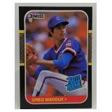 S: 1987 DONRUSS GREG MADDOX RC #36 NM