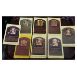 S: LOT OF 8 BASEBALL HALL OF FAME POSTCARDS