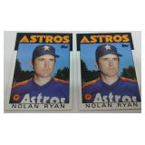 S: (2) 1986 TOPPS NOLAN RYAN #100