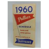S: 1960 PHILADELPHIA PHILLIES POCKET SCHEDULE