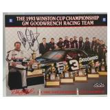 S: SIGNED DALE EARNHARDT SIGNED 1993 PHOTO