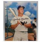 S: SIGNED MICKEY MANTLE PHOTO W/ COA