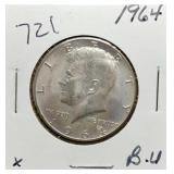 S: 1964 BU KENNEDY HALF