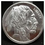 S: 1OZ .999 SILVER INDIAN HEAD ROUND