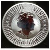 S: 1OZ .999 SILVER AUSTRAILIAN KANGAROO ROUND