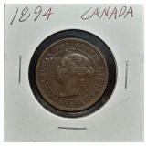 S: 1894  XF CANADIAN CENT