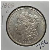 S: 1883-O MS62 MORGAN DOLLAR