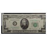 S: 1950-C CRISP UNC $20 FEDERAL RESERVE NOTE