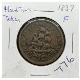 S: 1837 F HARD TIMES TOKEN