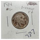 S: 1914 G BUFFALO NICKEL