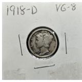 S: 1918-D MERCURY DIME