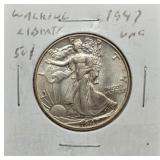 S: 1947 UNC WALKING LIBERTY HALF