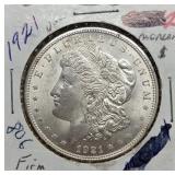 S: 1921 UNC MORGAN DOLLAR