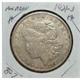 S: 1921-S XF MORGAN DOLLAR