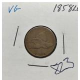 S: 1858 LL VG FLYING EAGLE CENT