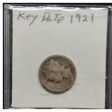 S: 1921 KEY DATE MERCURY DIME