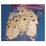 S: BAG OF 115 1909 AND UP WHEAT CENTS IN 2X2s