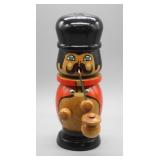 S: VINTAGE 10" WOODEN FIGURE