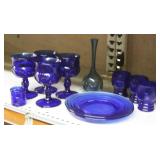 NS: ASST. LOT OF COBALT BLUE GLASSWARE