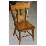 NS: 23" TALL WALNUT DOLL CHAIR