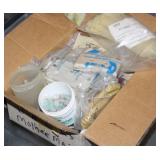 NS: BOX OF TELEPHONE PARTS / HARDWARE