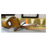S: NICE ANTIQUE STEREO VIEWER & 1 CARD
