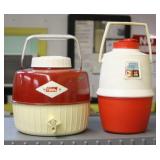 S: VINTAGE RED COLEMAN JUG & OTHER