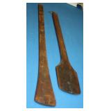 NS: 2 30"+ PRIMITIVE WOODEN STIRRERS