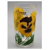 NS: VINTAGE PANSY PEANUT BUTTER GLASS