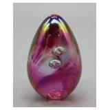 S: 1997 SIGNED "GES" ART GLASS PAPERWEIGHT