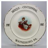 NS: 1947 WAYNESBORO PA SEQUI-CENTENNIAL PLATE