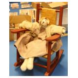 NS: WOODEN DOLL CHAIR W/ DOLL