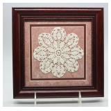 NS: 8" SQUARE FRAMED DOILIE