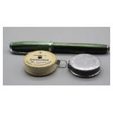 S: 2 VINT. POLITICAL / ADVERTISING TAPE MEASURE &