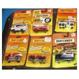S: LOT OF 6 MATCHBOX CARS NEW IN PACKAGES
