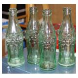 NS: 4 VTG COCA-COLA BOTTLES - SEE DESCRIPTION