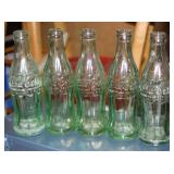 NS: 5 VTG COCA-COLA BOTTLES - SEE DESCRIPTION