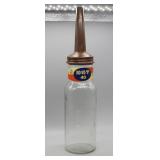 NS: GLASS STANDARD OIL BOTTLE WITH SPOUT