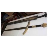 NS: 53"L FANTASY SWORD W/ FANCY POMMEL