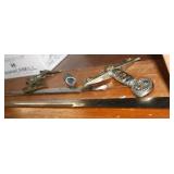 NS: SWORD PARTS - 2 STEEL BLADES, HANDLES