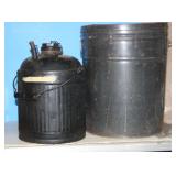 NS: OIL METAL OIL CAN (RAILROAD??) + TIN