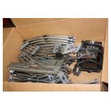 NS: BOX OF VINTAGE O GAUGE TRACK & TRANSFORMER