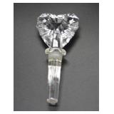 S: LARGE HEART PREFUME BOTTLE STOPPER - SEE PICS