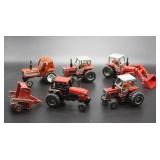 S: NICE LOT OF TOY TRACTORS - MATCHBOX SIZE