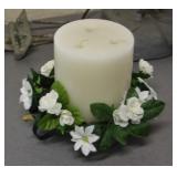 NS: LARGE 3 WICK CANDLE WITH IRON HOLDER