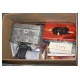 NS: BOX LOT W/ LUNCH TIN & BOOKS